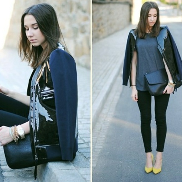 Marni x H&M Patent Vegan Leather Jacket - Picture 2 of 5